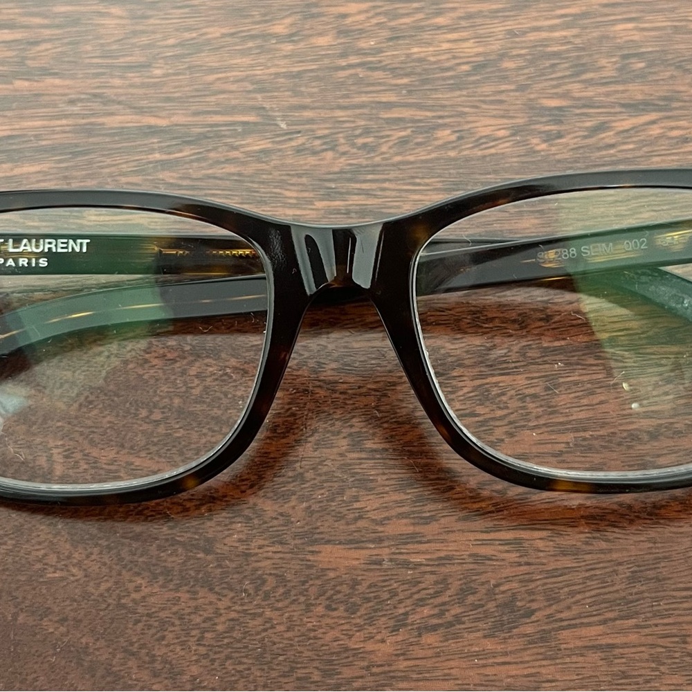 Saint Laurent YSL Brown Tortoise Shell Glasses